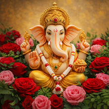 Ceremonial flower garland decor