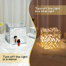Decorative Tulip Flower LED Cube Night Lamp Set (1 Set / Mix Color)