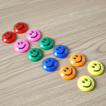 Colorful Smiley Face Magnetic Buttons Set (12 Pc Set)