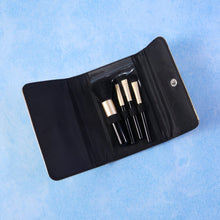 4 in 1 Portable Makeup Brush Set with Storage Pouch