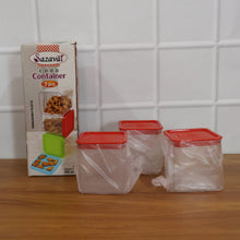 3 Piece Airtight Food Storage Container Set (1 Set / 350 ML)