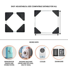 Adjustable Washing Machine & Refrigerator Stand (67×67 cm ,1 Pc)