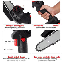 Cordless Mini Electric Chainsaw with Rechargeable Battery (1 Set)