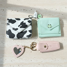 Stylish Mini Coin Purse & Card Holder Wallet with Keychain (1 Pc, Mix Design)
