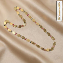 Gold-tone coin necklace
