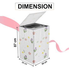 Printed Protective Washing Machine Cover for Top Load (55 × 58 × 87 cm)