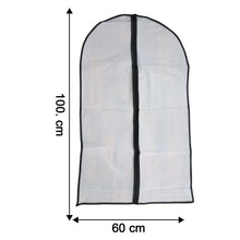 Transparent Garment Cover with Front Zipper (100 × 60 cm, 1 Pc)