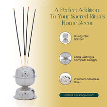 Polished metal agarbatti stand        
